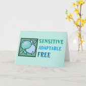 Carte Symbole Zodiaque Anniversaire Personnalité Pisces  (Fleur jaune)