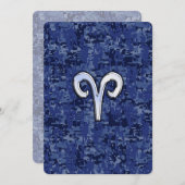 Carte SYMBOLE Zodiaque Aries sur la caméra numérique ble (Devant / Derrière)