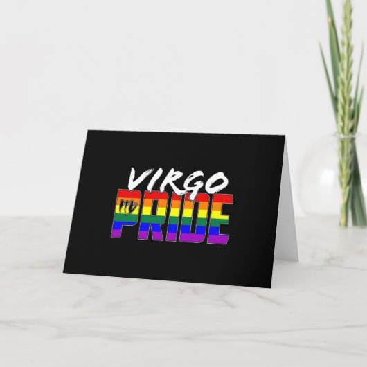 Carte Symbole Zodiaque de la Fierté virale LGBT (Devant)