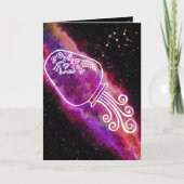 Carte Symbole Zodiaque personnalisé Galaxy Aquarius Anni (Devant)