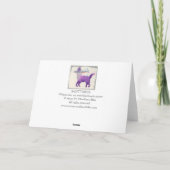 Carte Symbole zodiaque sagittaire pourpre (Dos)
