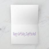 Carte Symbole zodiaque sagittaire pourpre (Intérieur)