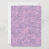 Carte Symbole Zodiaque Scorpio sur Camo numérique rose (Dos)