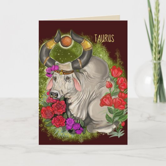Carte SYMBOLE Zodiaque Taurus (Devant)