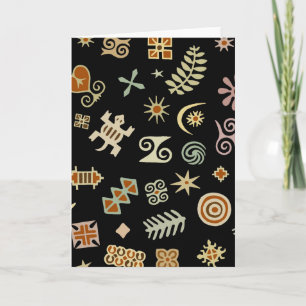 Carte Symboles Adinkra africains