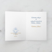 Carte Symboles catholiques de sacrement de félicitations (Intérieur)