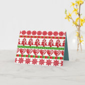 Carte Symboles de Noël (Fleur jaune)