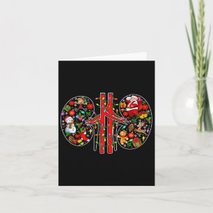 Carte Symboles de Noël Père Noël Elf Kidneys Forme la te
