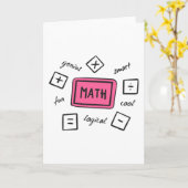 Carte Symboles mathématiques élèves et parents (Fleur jaune)