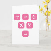 Carte Symboles mathématiques Signes mathématiques (Fleur jaune)