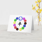 Carte Symboles religieux mondiaux (Fleur jaune)