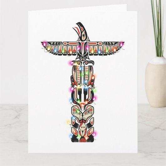 Carte Symbolisme des Thunderbird Haida Nation autochtone (Devant)