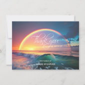 Carte Sympathe MERCI Memorial Rainbow Ocean Water (Devant)