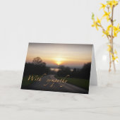 Carte Sympathie (Fleur jaune)