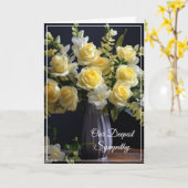 Carte Sympathie (Fleur jaune)