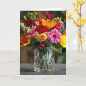 Carte Sympathie (Fleur jaune)