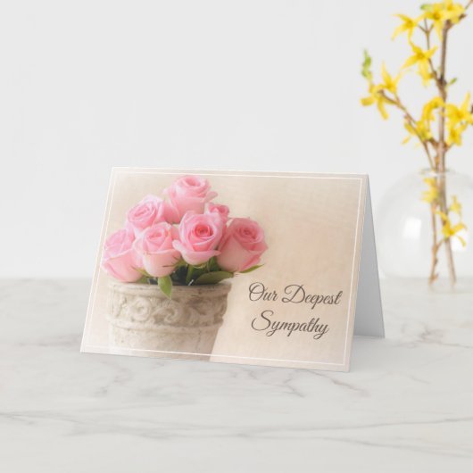 Carte Sympathie (Fleur jaune)