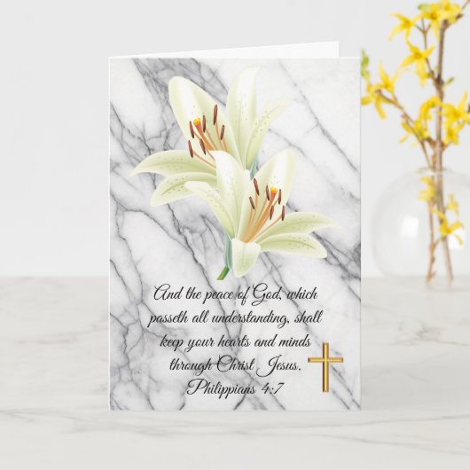 Carte Sympathie (Fleur jaune)