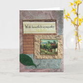Carte Sympathie (Fleur jaune)