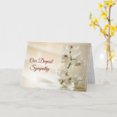 Carte Sympathie (Fleur jaune)