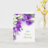 Carte Sympathie (Fleur jaune)