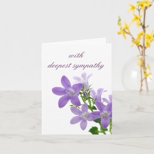 Carte Sympathie (Fleur jaune)