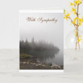 Carte Sympathie (Fleur jaune)