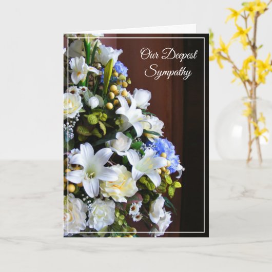 Carte Sympathie (Fleur jaune)