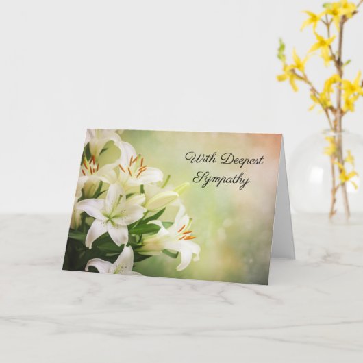 Carte Sympathie (Fleur jaune)