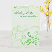 Carte Sympathie (Fleur jaune)