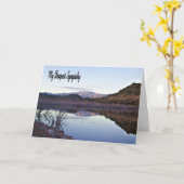 Carte Sympathie (Fleur jaune)