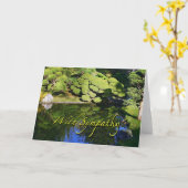 Carte Sympathie (Fleur jaune)