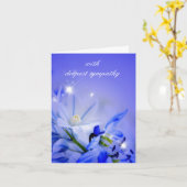 Carte Sympathie (Fleur jaune)