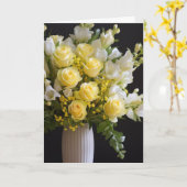 Carte Sympathie (Fleur jaune)