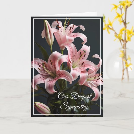 Carte Sympathie (Fleur jaune)