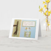 Carte Sympathie (Fleur jaune)