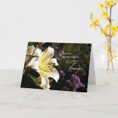 Carte Sympathie à la mort d'un grand-père. (Fleur jaune)