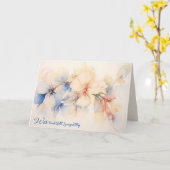 Carte Sympathie Abstraite Fleurs de Dogwood (Fleur jaune)