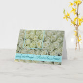 Carte Sympathie allemande, Herzliches beileid (Fleur jaune)