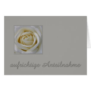 Carte Sympathie allemande, Herzliches beileid