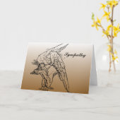 Carte Sympathie Angel (Fleur jaune)