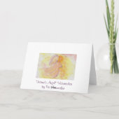 Carte Sympathie Aquarelle Peinture Angel (Dos)