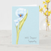 Carte Sympathie Avec Carla Lilies (Fleur jaune)