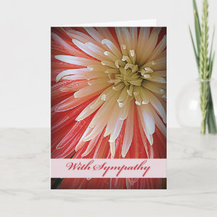 Carte Sympathie avec Fuji Mum en rose et blanc