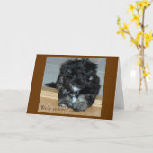 Carte Sympathie avec l'animal (Fleur jaune)