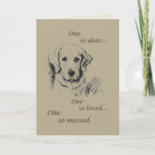 Carte Sympathie avec l'animal, croquis de chien