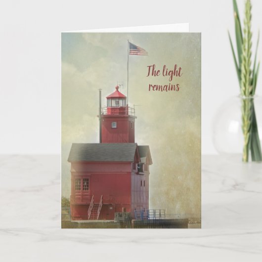 Carte Sympathie avec le phare rouge (Devant)