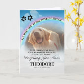 Carte Sympathie avec le pont arc-en-ciel (Fleur jaune)