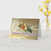 Carte Sympathie bénie 2 de souvenirs (Fleur jaune)