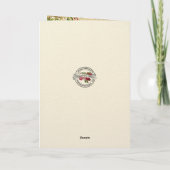 Carte Sympathie catholique Condolence Rosaire florale Fi (Dos)